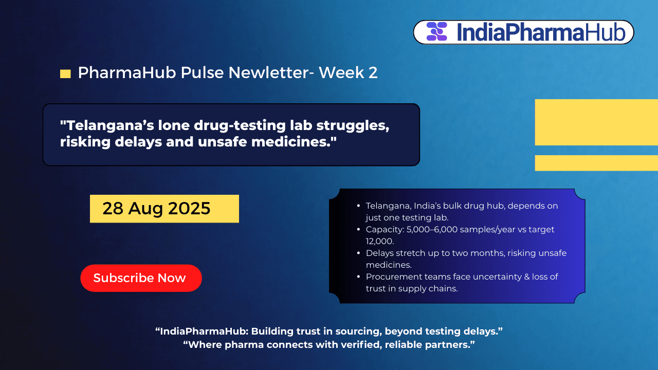 Telangana's Drug Testing Bottleneck: Building Trust Beyond Delays